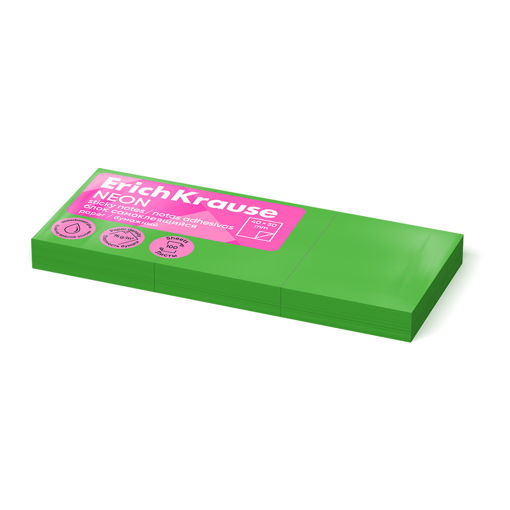 Picture of EK STICKY NOTES 50X40MM NEON GREEN